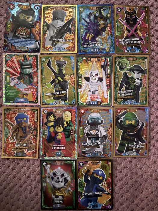 Karty kolekcjonerskie Lego Ninjago 40 sztuk