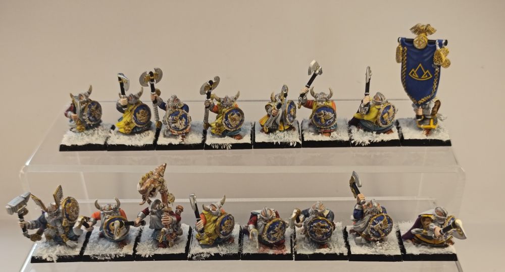 Warhammer Old World Dwarf Mountain Holds armia malowana