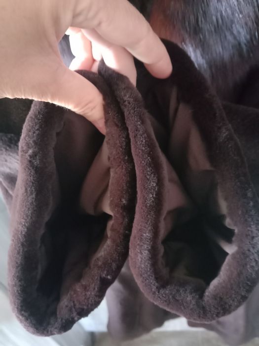 Ego MINK. Норковая (стриженая) шуба с соболем. Ог 104.Натуральная