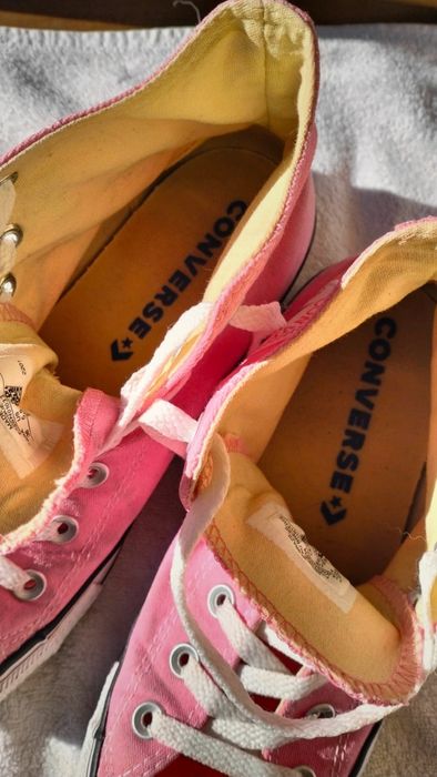 All star rosa como novas