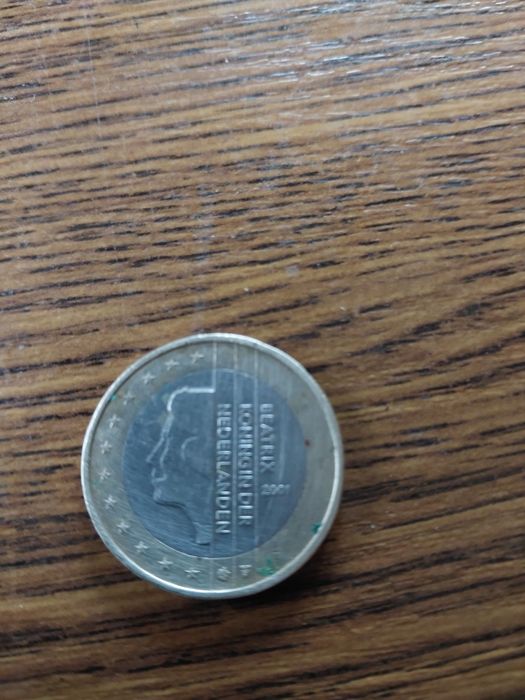 Moneta 1 euro 2001r