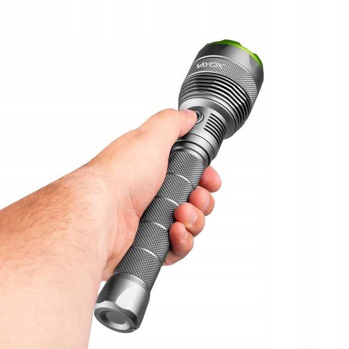 LATARKA LED taktyczna akumulator wodoodporna 10000 lm ZOOM taktyczna