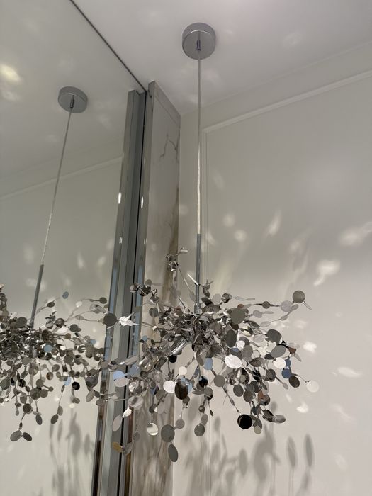 Lampa wisząca Monetti Step Into Design srebrna