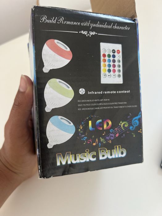 Lampada multi cores com música NOVO