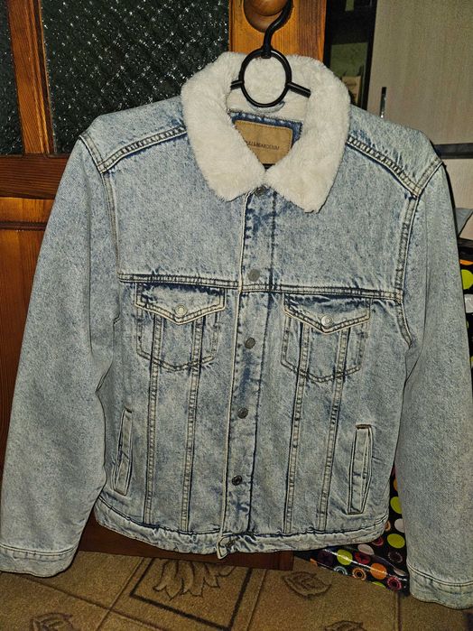 Джинсова куртка,шерпа чоловіча,джинсовка на міху.