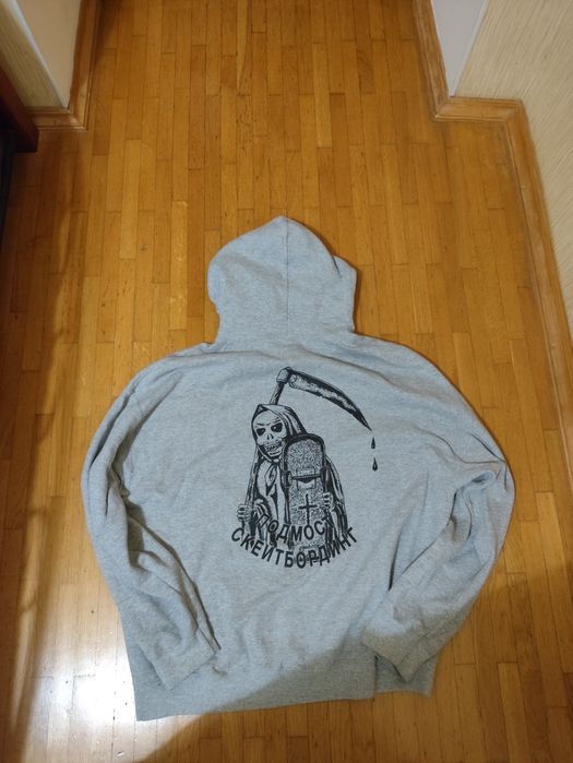 Серое Худи Подмост x Optimus Gang