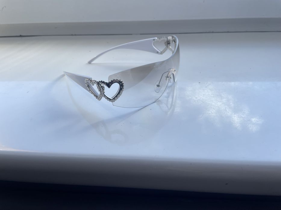 Okulary Y2k transparent