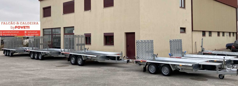 Atrelado para Máquina Giratória - Reboque para Máquina Bocat - Traillers para escavadora