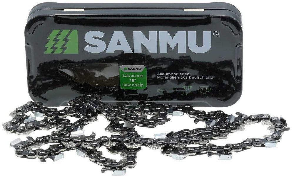 Цепь бензопилы 64 звена (32 зуба) SANMU 0,325" паз 1,5 мм, цепш885