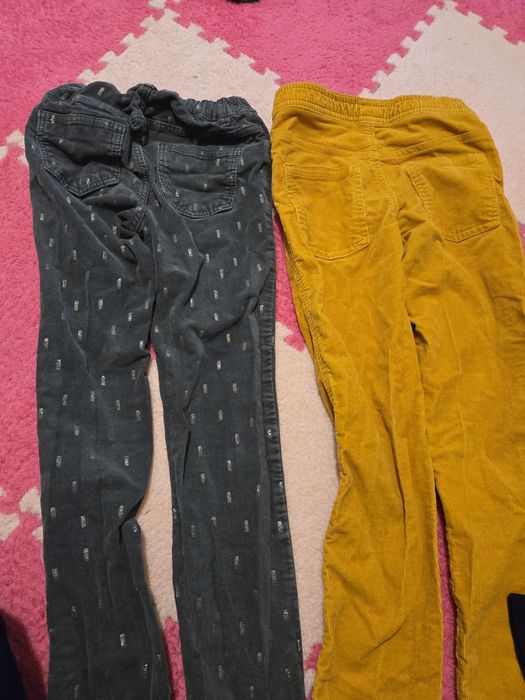 Spodnie sztruksy h&m 134r