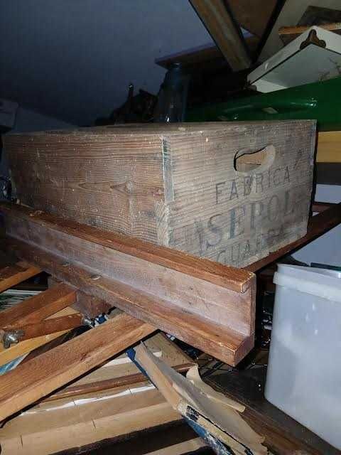 Antigas Grades em madeira de refrigerantes