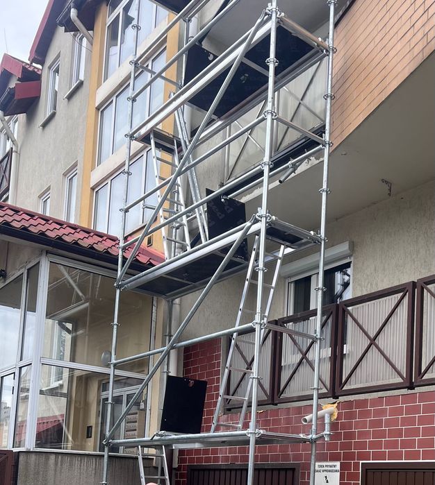 Rusztowanie modułowe klinowe 100m2 -15,35 długość x 6,4 wysokość robo