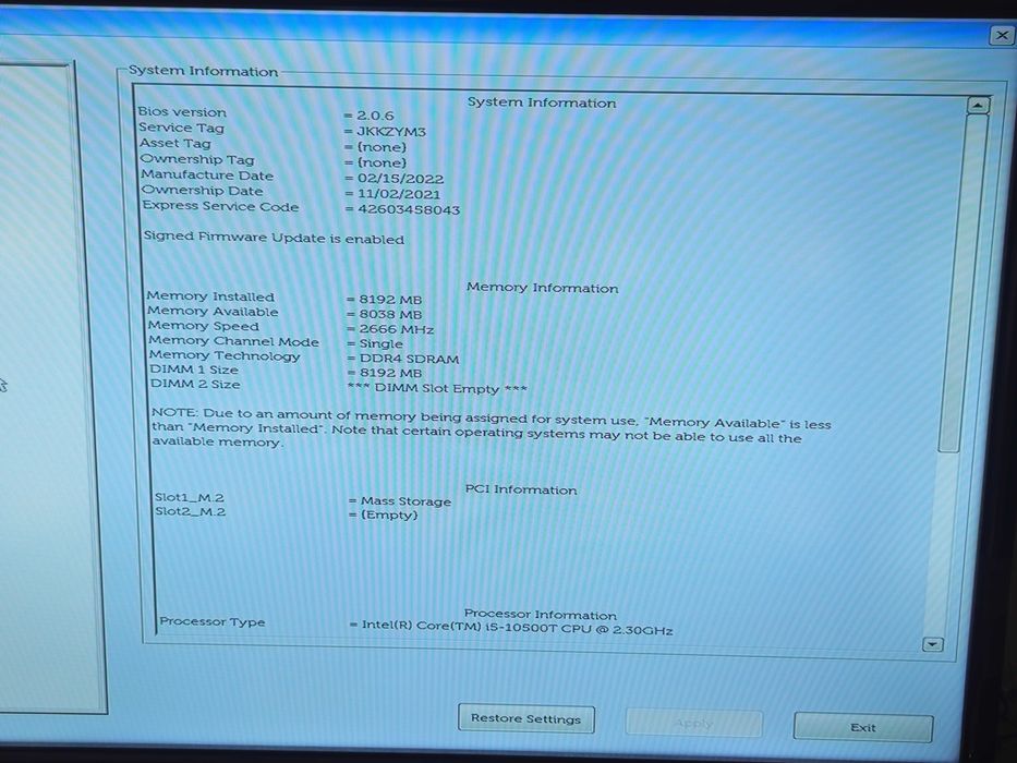 Dell OptiPlex 3090 micro Core i5 2,3 GHz - SSD 256/8 Gb
