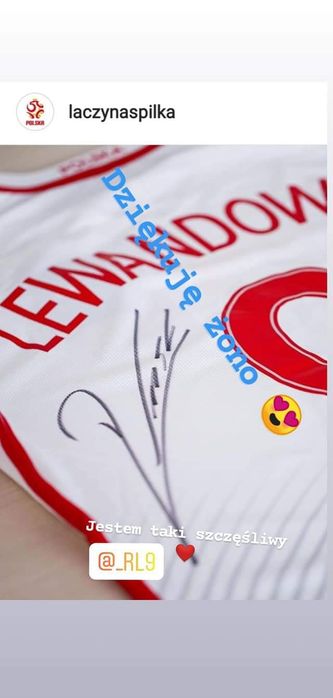 Koszulka Roberta Lewandowskiego z autografem