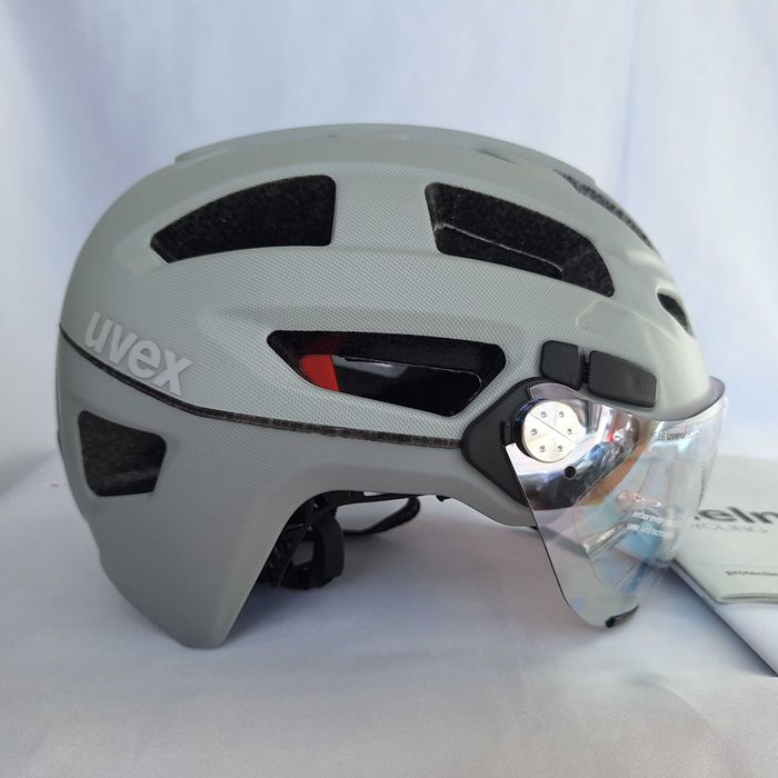 Kask rowerowy Uvex Finale Visor Vario Papyrus Matt L 56-61cm S1-3
