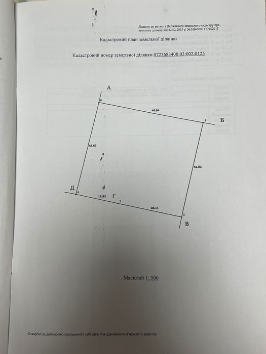 Приватизована земельна ділянка 20 соток під забудову