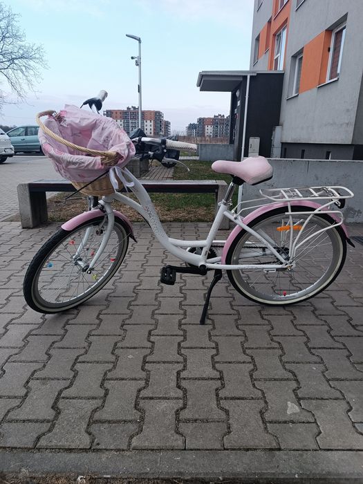 Rower Strom biało-rożowy