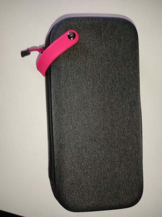 Bolsa de transporte cinzenta para nintendo switch e jogos original e oficial da nintendo