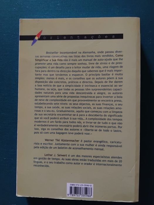 Livro “Como Simplificar a Sua Vida”