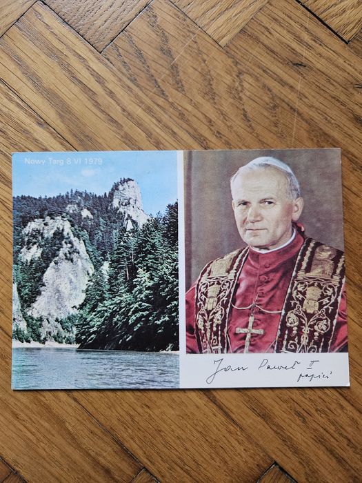 Pamiątka z pobytu Papieża  Jan Paweł II Nowy Targ 8 VI 1979