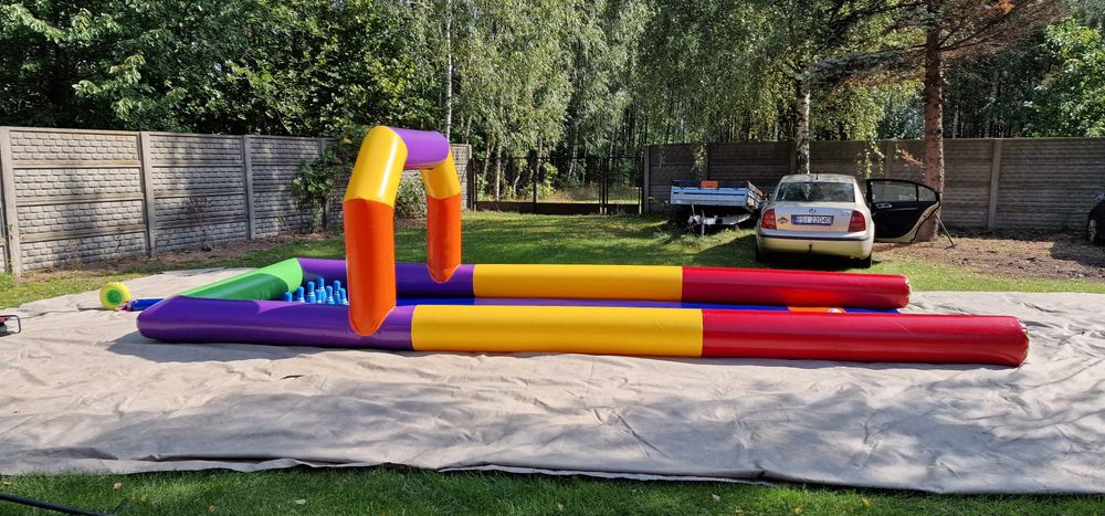 Dmuchany tor do kręgli plenerowy , mobilny kręgle do rywalizacji