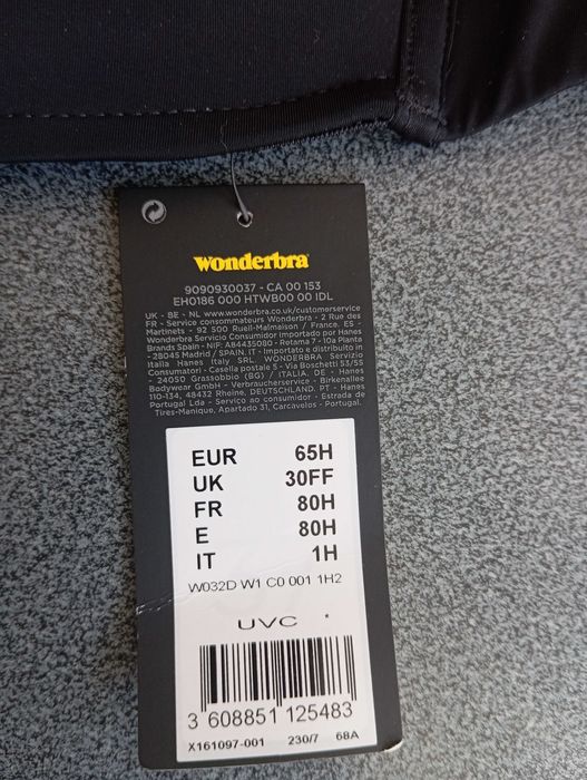 Biustonosz Wonderbra 65 H