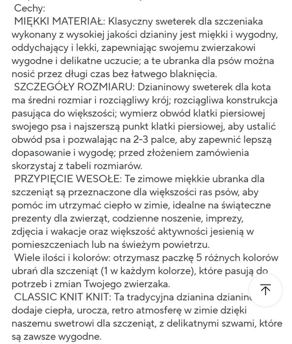 Bluza dla psa   8-10 kg