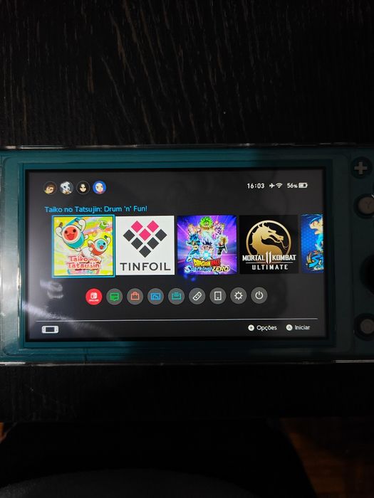 TROCO Nintendo Switch Lite Turquesa desbloqueada