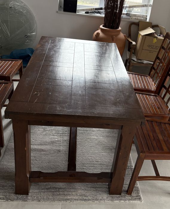 Stół drewniany rozkładany