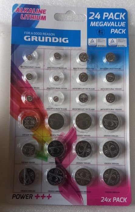 Pack 24 pilhas grundig