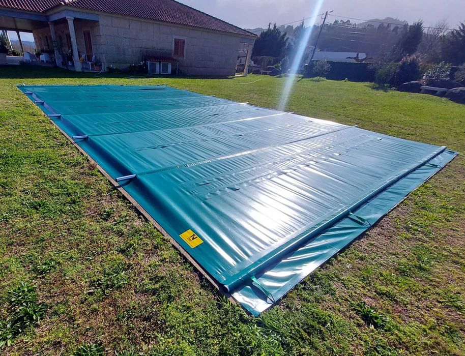 Coberturas de piscina em lona PVC