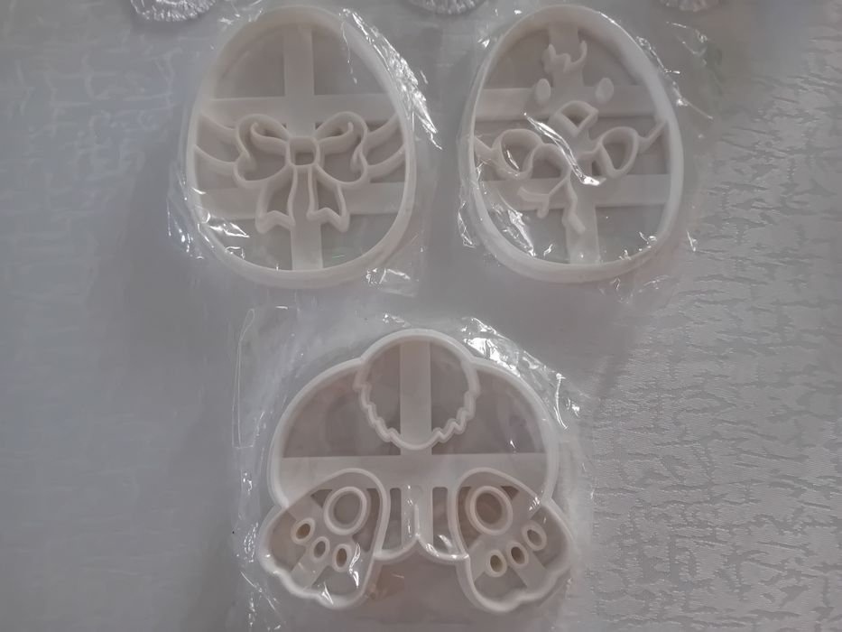 3 foremki do ciasteczek wielkanocnych. Nowe.