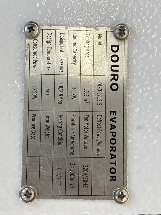 Evaporador / Unidade de Teto para Câmara Frigorífica (2 Ventiladores)