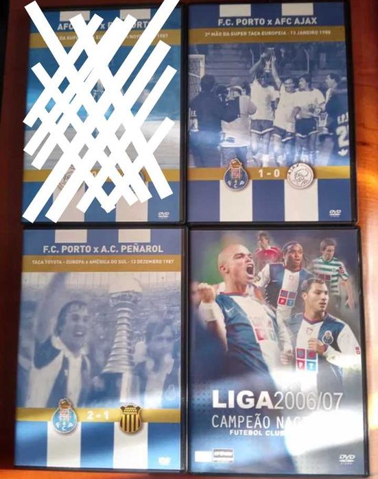 3 DVD,s do Futebol clube do Porto