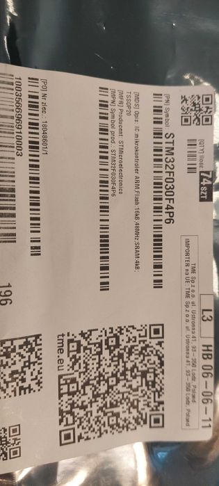 Układ STM32F030F4P6