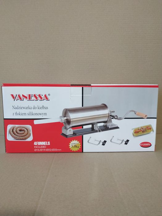 Шприц ковбасний 4кг горизонтальний для набивання ковбас Vanessa ky-200: ...