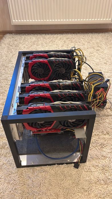 Майнинг ферма на Rx580 8GB x5
