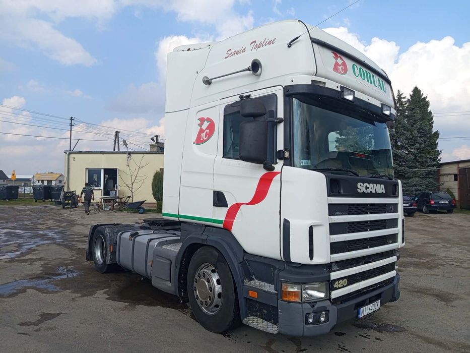 SCANIA 124L 420 Top Line Dwa Łóżka Sprawna Manual Duże zbiorniki