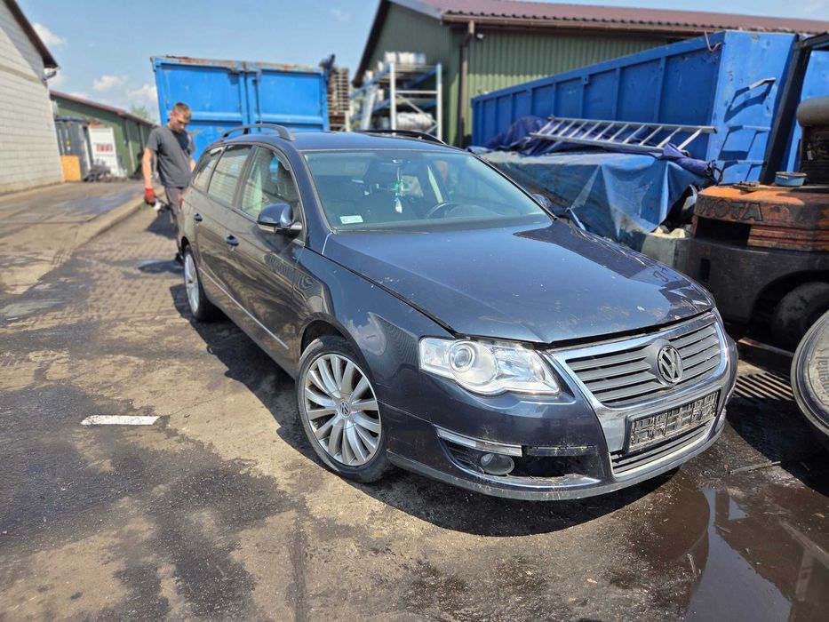 VW Passat B6 Kombi 05r  2.0 TDI BKP Skrzynia HDV Wszystkie Części Lakier LC5F Silnik Zderzak Atrapa Klapa Lampa Błotnik Maska Drzwi Fotel Alufelgi 17"