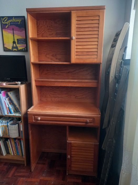 Estante secretária em pinho maciça