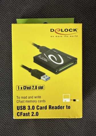 Czytnik kart pamięci CFast Delock usb 3.0 Nowy