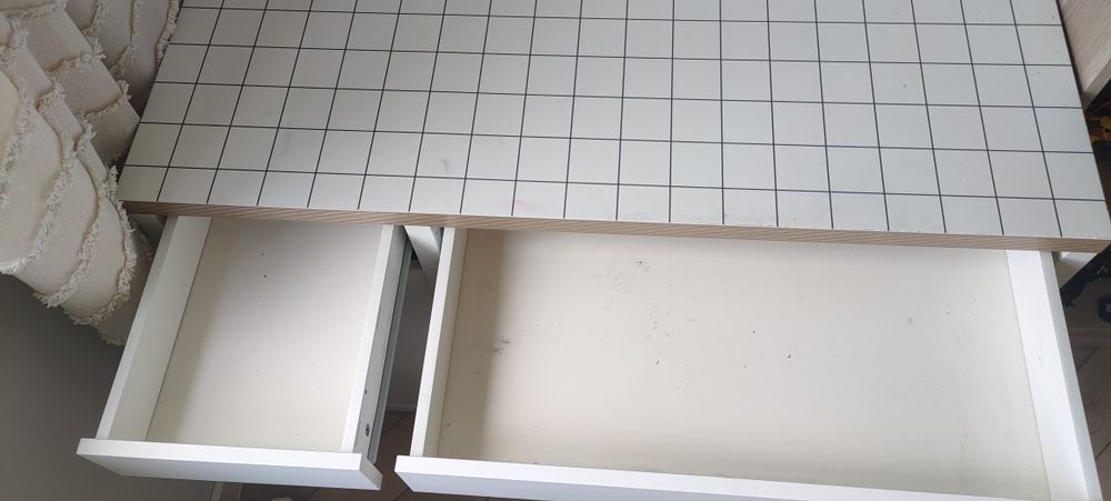 Biurko IKEA MICKE biały/antracyt