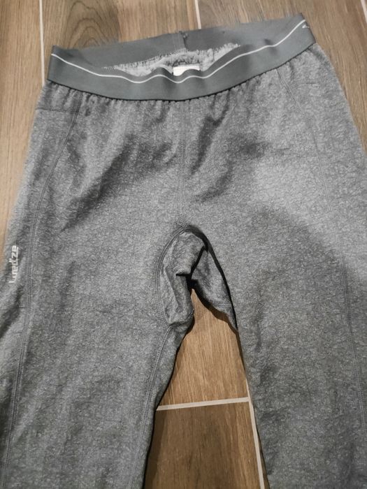 Legginsy spodnie ocieplane termiczne decathlon r. S