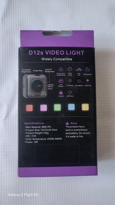 Przenośną lampka selfie Led RGB