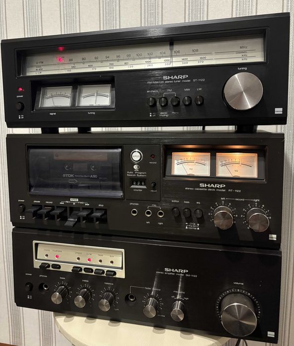 SHARP SM-1122 HI-FI стерео комплекс 70-х годов сохран відео!