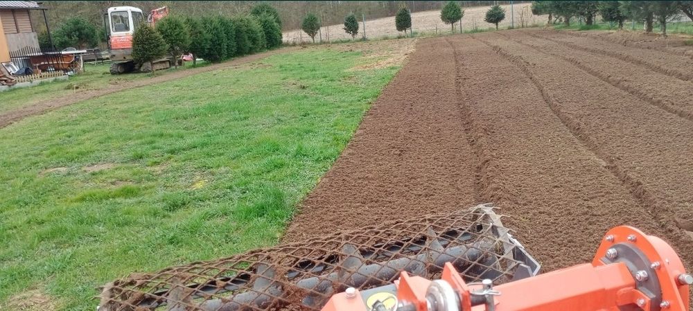 GLEBOGRYZARKA SEPARACJNA Przygotowanie terenu niwelacja wyrównywanie