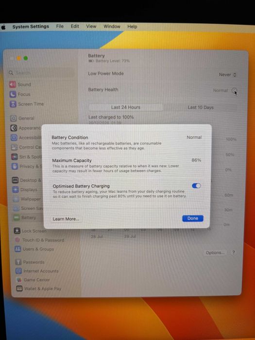 Macbook PRO M1 13" 2020 16GB 256GB Touch Cinza Sideral
