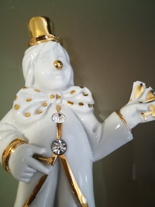 Sapato e Palhaço em porcelana fina Limoge com cristais Swaroski