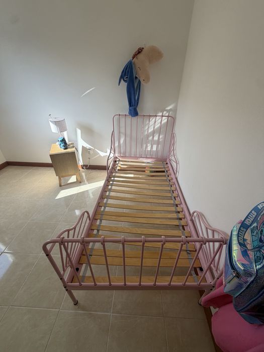 Vendo  Cama extensível, rosa claro, 80x200 cm