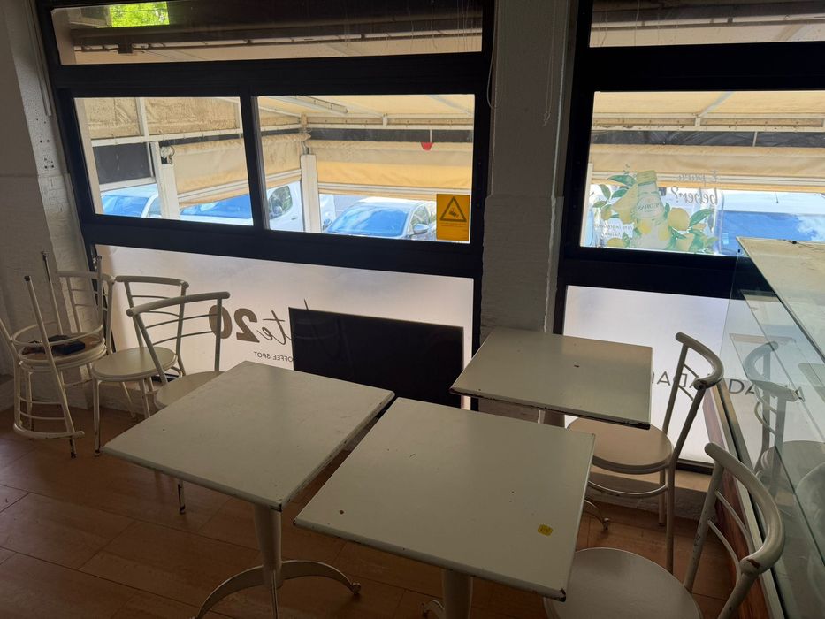 Conjunto Mesas + Cadeiras Restaurante | Mobiliário Café Esplanada